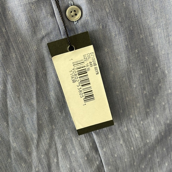 John Varvatos Blue Men’s Shirt size 16.5 L - Picture 2 of 6